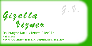 gizella vizner business card